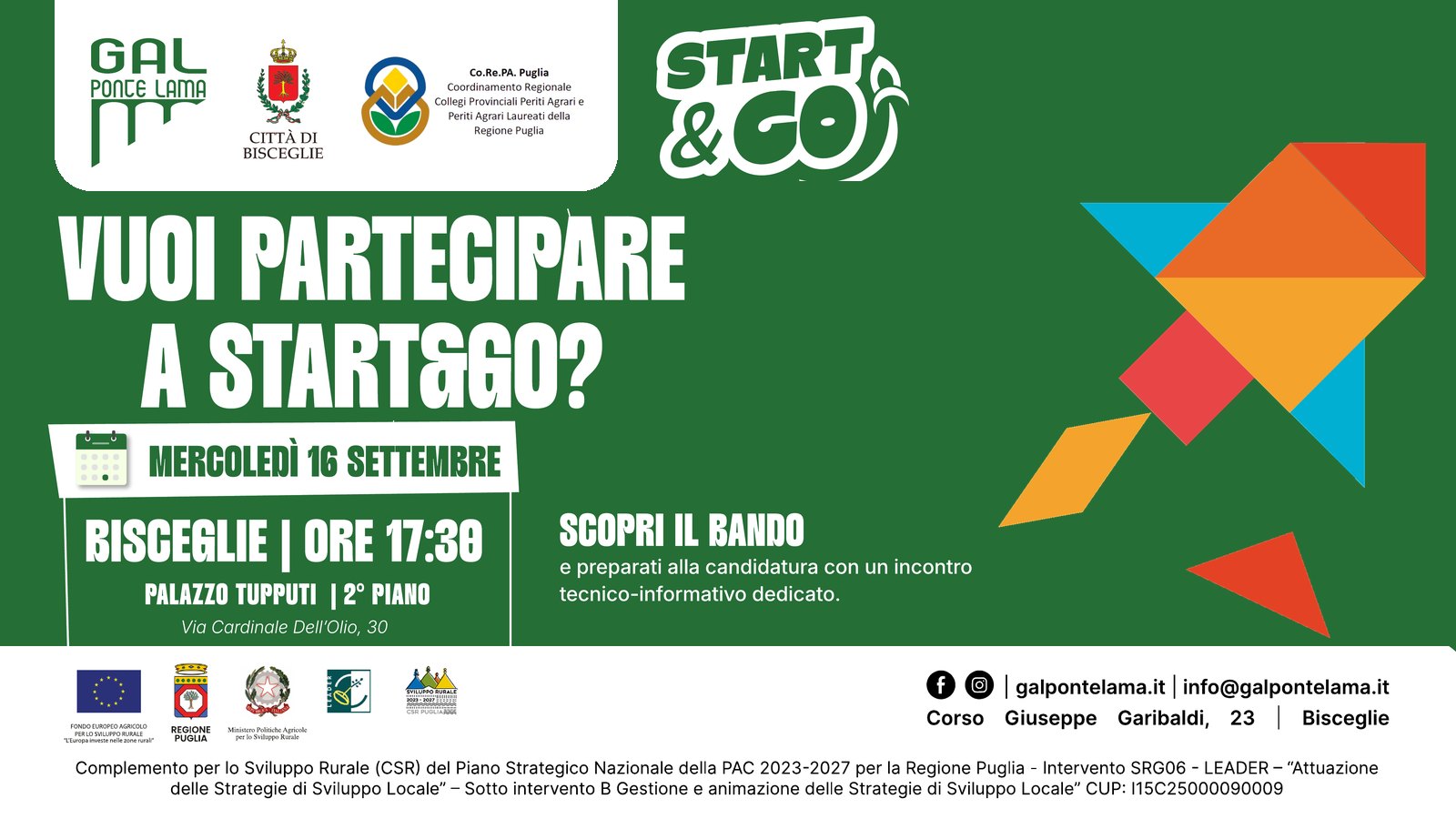 Vuoi partecipare a Start&Go?